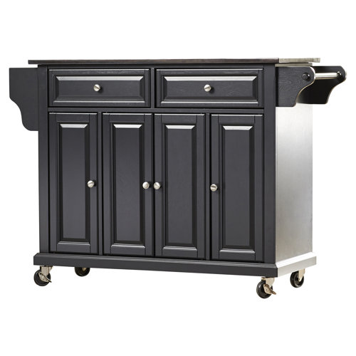 Three Posts™ Royce Granite Kitchen Island & Reviews Wayfair
